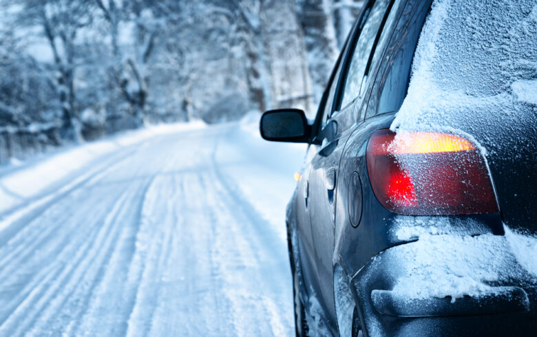 auto in de winter